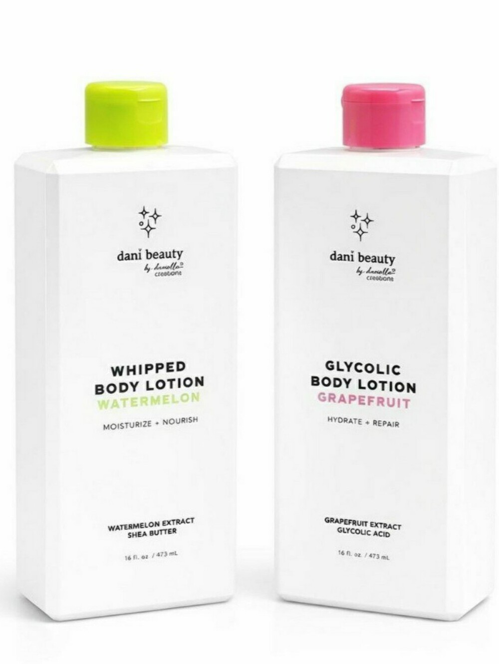 DANI BEAUTY BODY LOTION COMBO SET: GRAPEFRUIT & WATERMELON SCENT: BRAND NEW